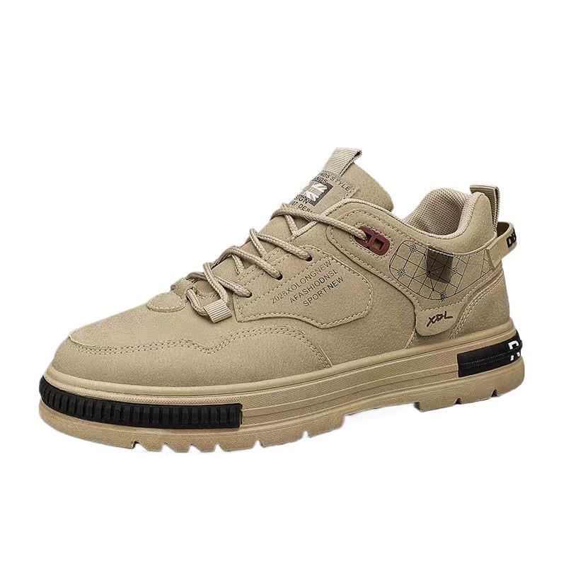 ShoeGlobe Spring Workwear Martin Boots Men's Waterproof Non-Slip Wear-Resistant Construction Site Sports Hiking Office Work Safety_voghion.com