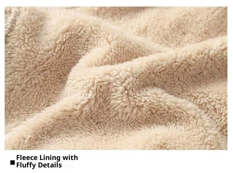 Felpa da uomo in lana di agnello, con fodera in pile, taglia comoda, girocollo, autunno inverno, strato base, giacca calda e ampia_voghion.com