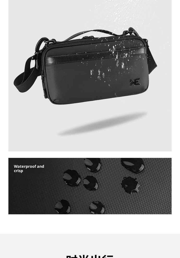 001 Nuevo bolso bandolera pequeño para hombre, elegante y moderno, ideal para viajes de negocios. Gran capacidad._voghion.com