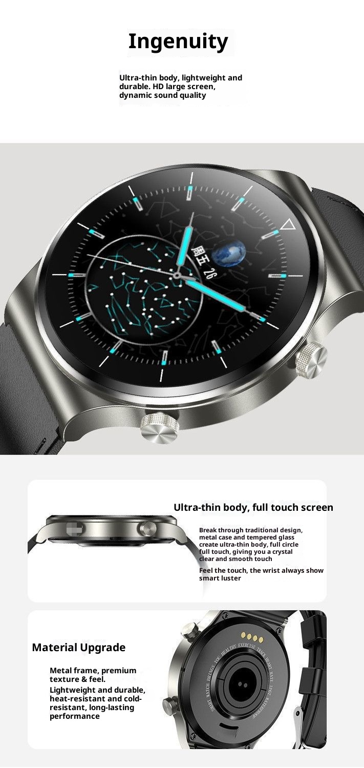 Huaqiangbei GT9 Smart Watch Multi-Function Call Answering NFC Waterproof Sports Bracelet_voghion.com