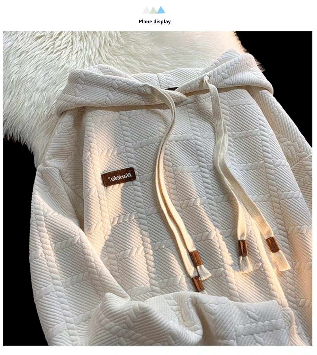 Felpa con cappuccio da uomo, stile primaverile, alla moda, tinta unita, pesante, a maniche lunghe, autunno e inverno_voghion.com