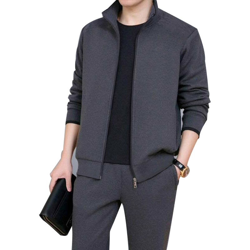 001 2025 Sportanzug für Frühling und Herbst, zweiteilig, Freizeitkleidung für Männer mittleren und höheren Alters, Herrenbekleidung für Väter_voghion.com