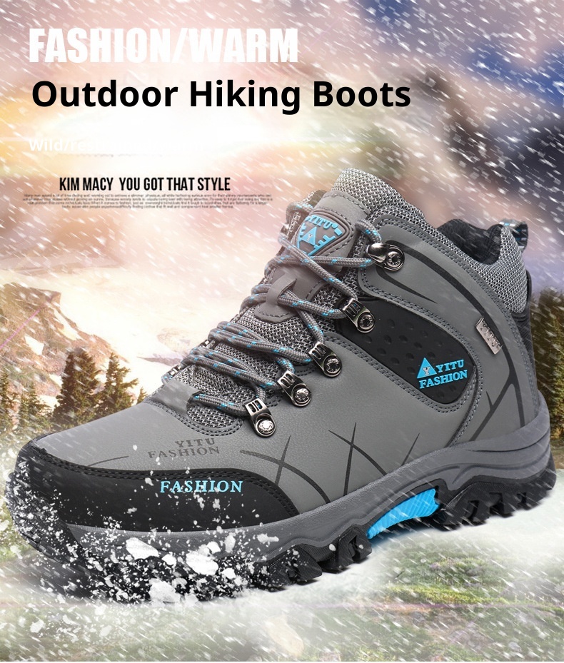 ShoeGlobe 2024 New Hiking For Men, Autumn Outdoor Shoes, Non-Slip, Wear-Resistant, Thick-Soled, Waterproof Travel Shoes_voghion.com