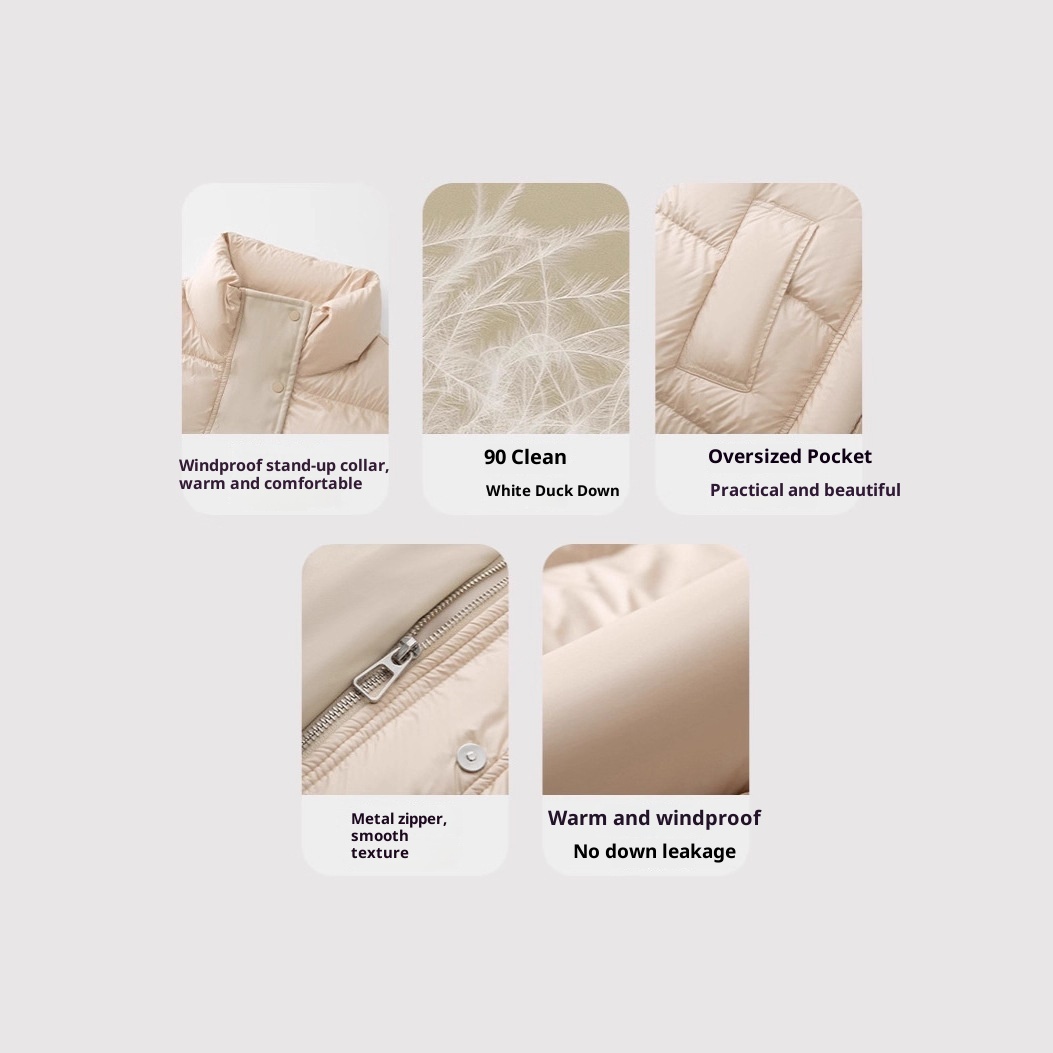 Veste sans manches courte et légère ChicShe pour femme, idéale pour l'automne et l'hiver. Col rond et doublure en duvet._voghion.com