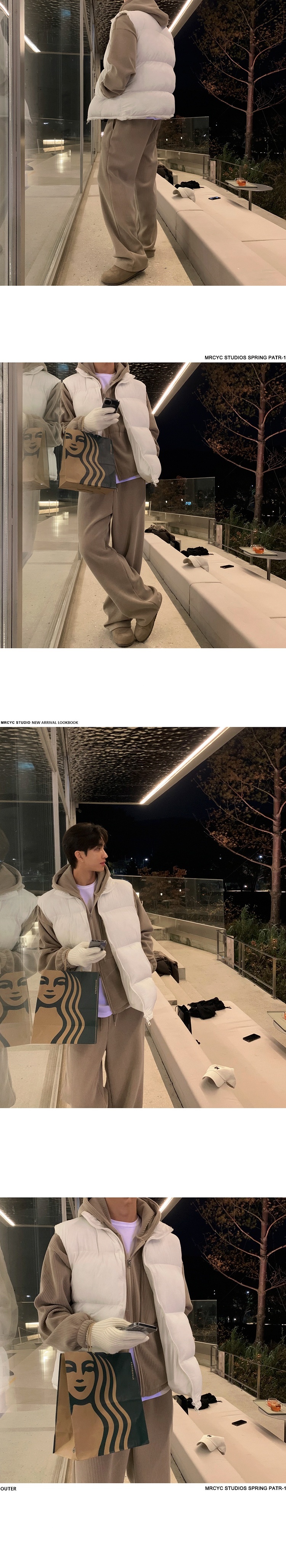 001 MYQ Herbst/Winter Freizeit-Sportanzug für Herren: Lockerer Kapuzen-Cardigan, drapierte, gerade geschnittene lange Hose_voghion.com