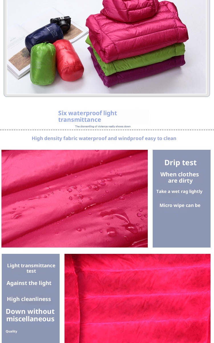 ChicShe Cross-Border Autumn Winter New Ultra-Light Women Hooded Down Jacket Women's Slim Plus Size Lightweight Coat Trendy_voghion.com