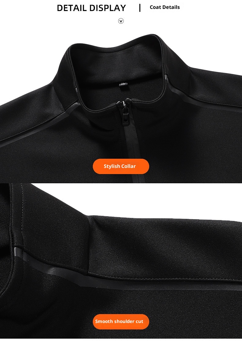 001 Men's Sweashir Spring And Auumn Trendy Plus Size Oversized Sand Collar Cardigan Two-Piece Spors Casual Ouerwear_voghion.com