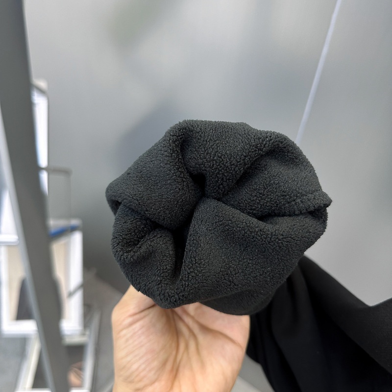 Pull homme à col rond noir en polaire, motif maison d'oiseau, style automne-hiver, tendance._voghion.com