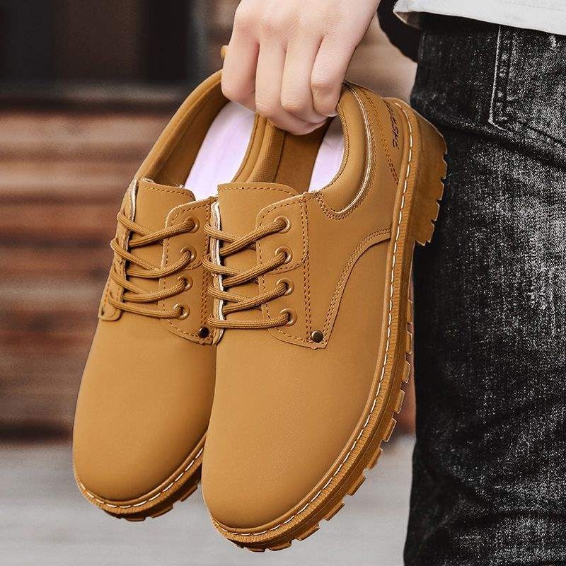 ShoeGlobe Men's 2025 New Spring And Autumn Sports Hiking Non-Slip Wear-Resistant Work Safety Waterproof Versatile Casual Shoes For_voghion.com