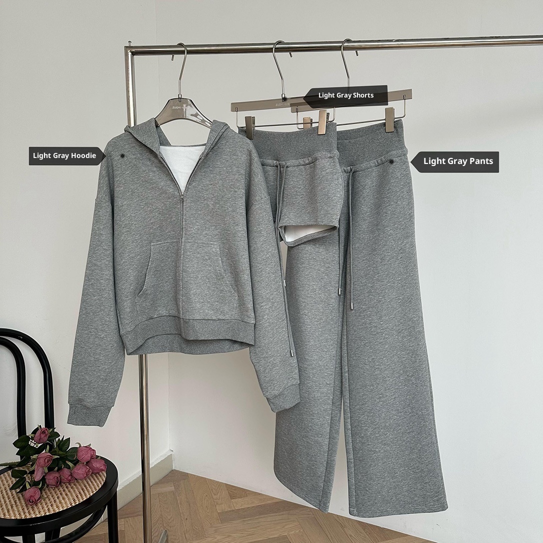 001 2025 En Herfst Casual Sport Voor Vrouwen Vroege Lente Losse Luie Stijl Capuchon Sweatshirt Hoge Taille Joggingbroek Tweedelig_voghion.com