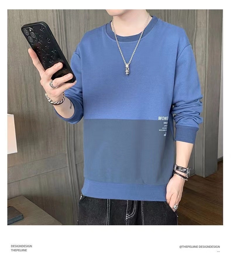 Ragazzo Abbigliamento primaverile e felpa transfrontaliero alla moda Camicia a maniche lunghe ampia Strato di base versatile Stile coreano Autunno_voghion.com