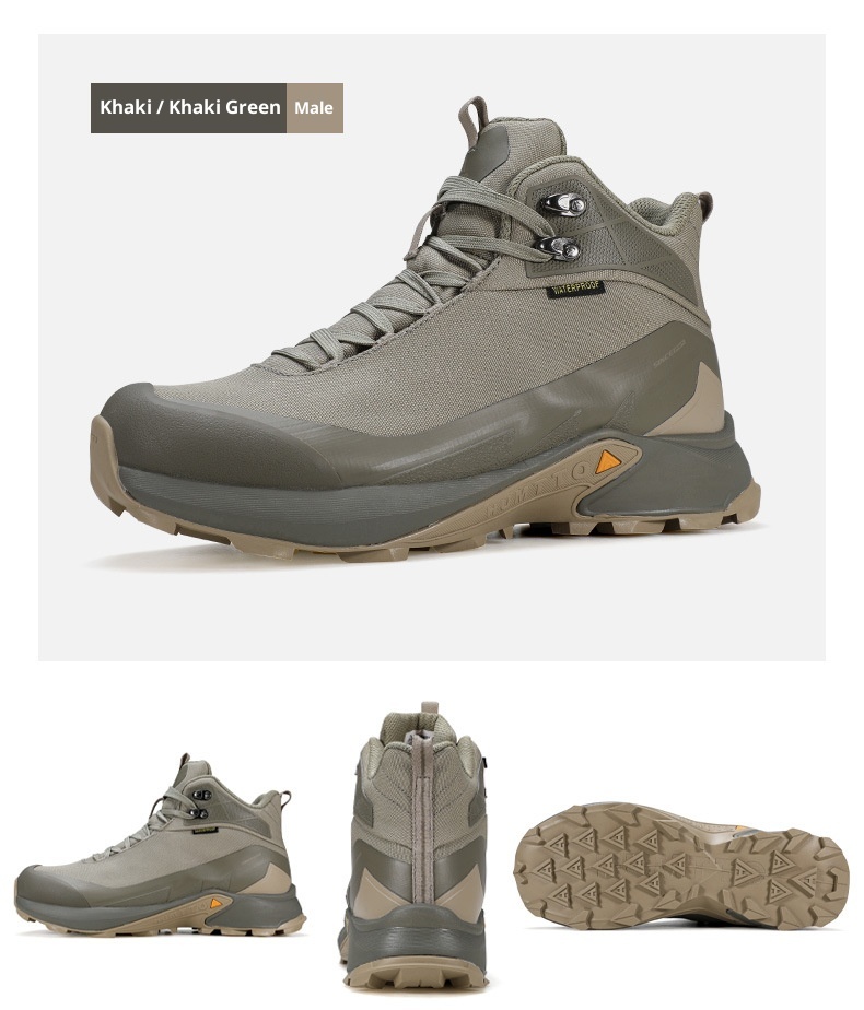 ShoeGlobe Hantu Waterproof For Men, Autumn Winter High-Top Breathable Shock-Absorbing Rain Boots, Outdoor Non-Slip Wear-Resistant_voghion.com