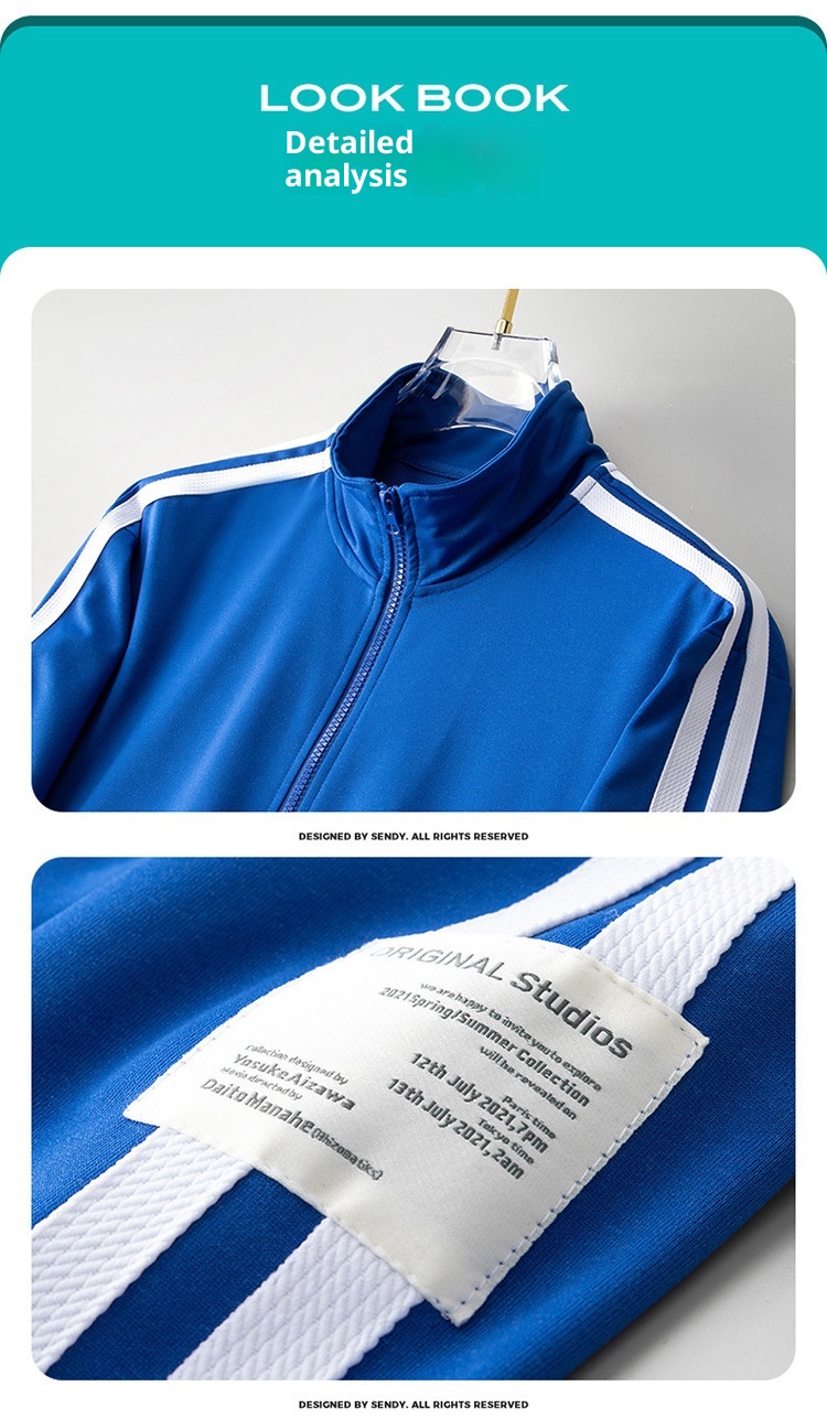 001 Sports Suit Spring And Autumn New Cardigan Sweatshirt Jacket Casual Men's Plus Size Factory Direct Sale_voghion.com