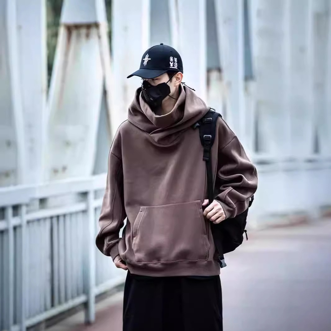 boy Boy Boy 2024 New Brand Neck Sweatshirt For Men Spring And Autumn Thickened Hooded American Style Ins High Street Top Jacket_voghion.com