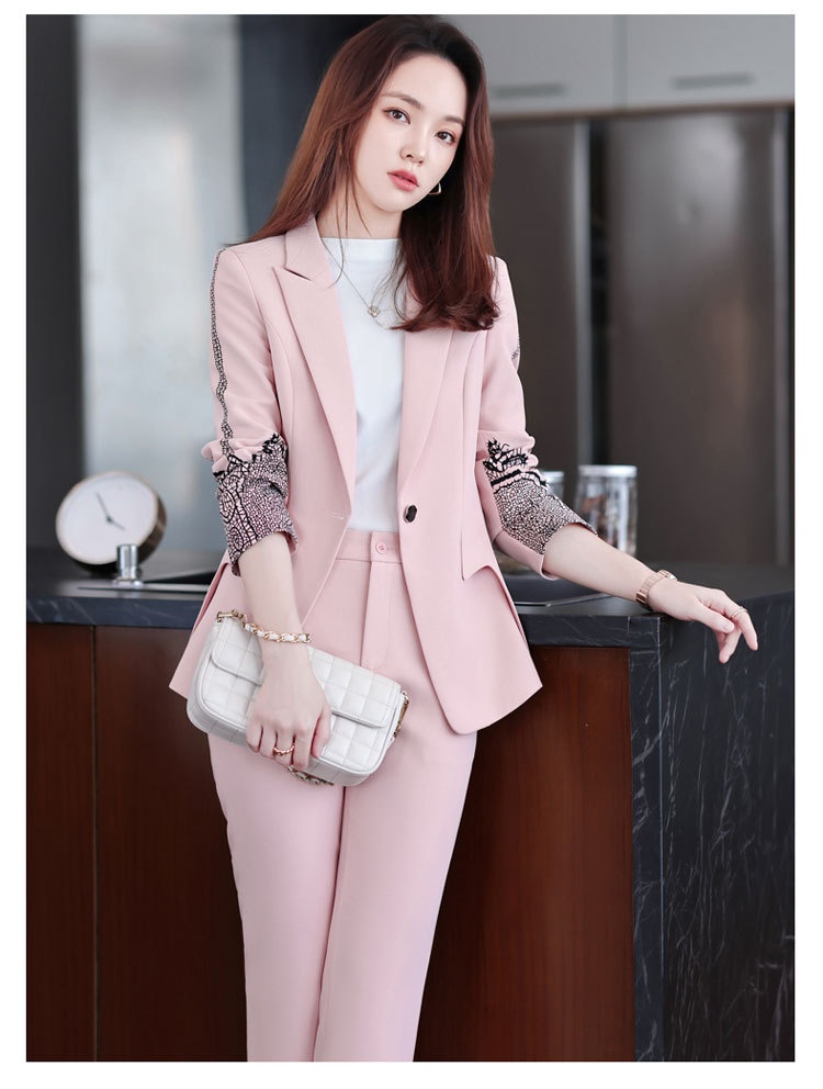 GraceChic XN9621 Pink Blazer For Women Spring Summer 2022 Autumn Winter New Style Jacket Elegant Formal Professional Suit_voghion.com
