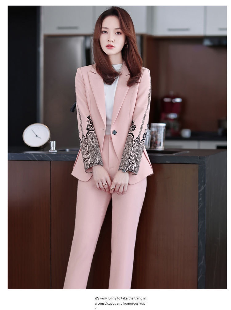 GraceChic XN9621 Pink Blazer For Women Spring Summer 2022 Autumn Winter New Style Jacket Elegant Formal Professional Suit_voghion.com