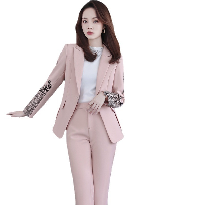GraceChic XN9621 Pink Blazer For Women Spring Summer 2022 Autumn Winter New Style Jacket Elegant Formal Professional Suit_voghion.com