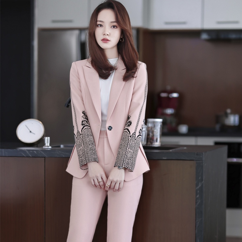 GraceChic XN9621 Pink Blazer For Women Spring Summer 2022 Autumn Winter New Style Jacket Elegant Formal Professional Suit_voghion.com