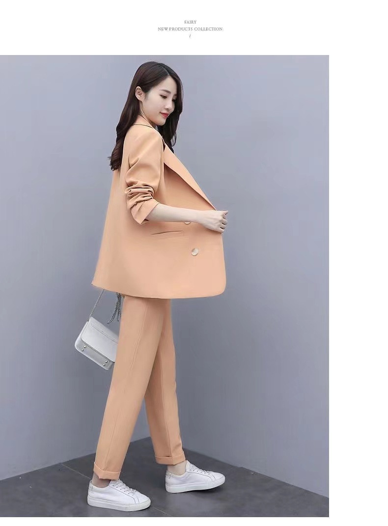 GraceChic Plus MM2025 Set For Women New Korean Style Spring And Autumn Casual Elegant Fashion Professional Loose Large Size Suit_voghion.com