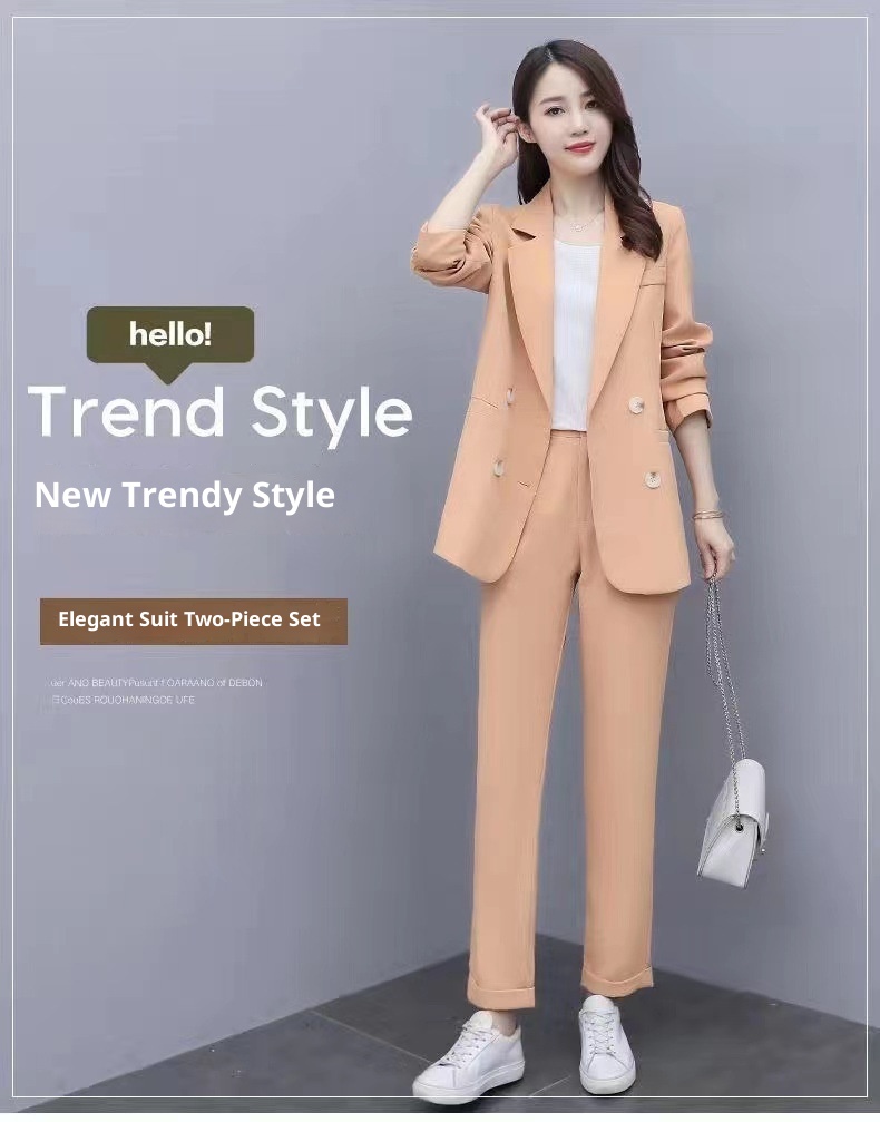 GraceChic Plus MM2025 Set For Women New Korean Style Spring And Autumn Casual Elegant Fashion Professional Loose Large Size Suit_voghion.com