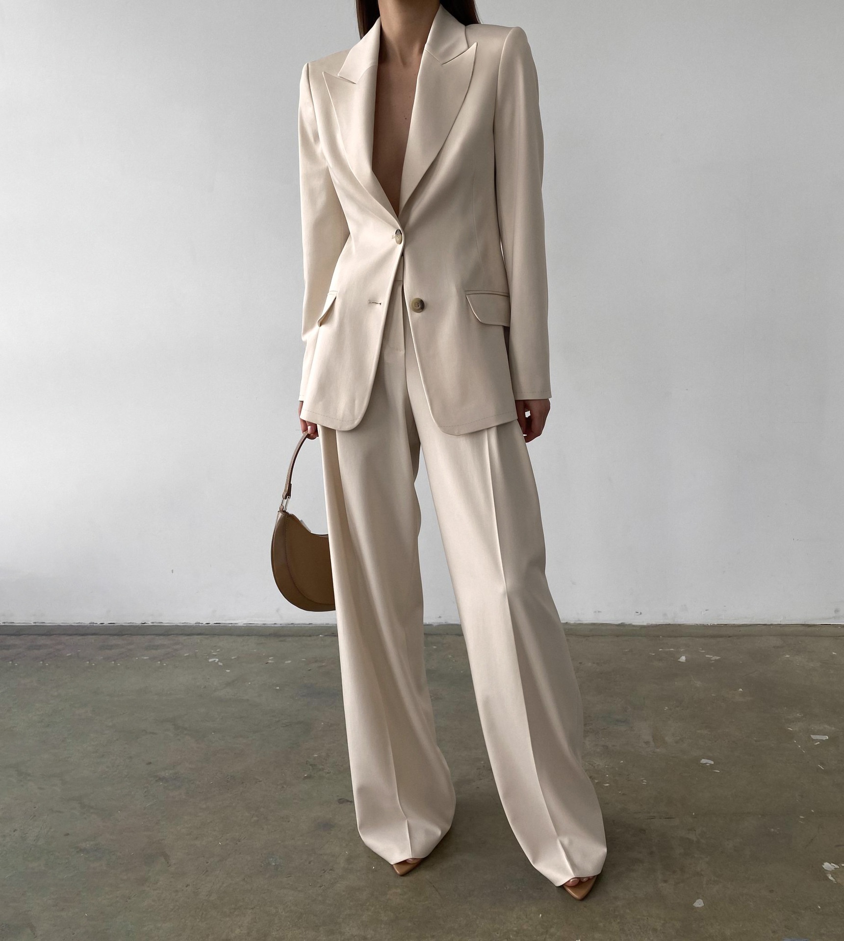 GraceChic Cross-Border Fashion Casual Loose Slimming Blazer Commuter Straight-Leg Pants Women's Clothing 2025 Autumn Winter New_voghion.com