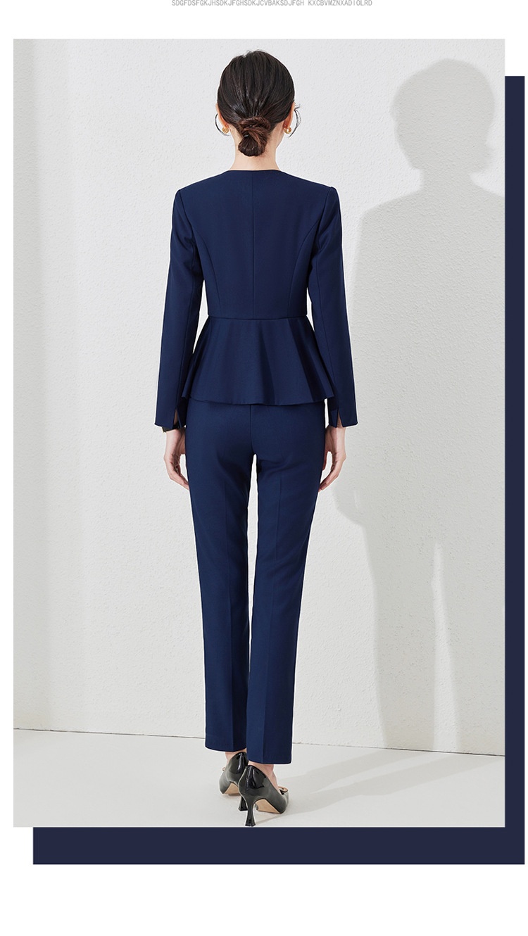 GraceChic Wholesale New Autumn Elegant Long Sleeve Blazer Professional Suit Women's Set Hotel Front Desk Jewelry Store Workwear_voghion.com