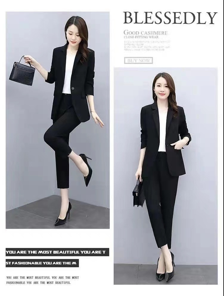 GraceChic Plus MM2025 Set For Women New Korean Style Spring And Autumn Casual Elegant Fashion Professional Loose Large Size Suit_voghion.com