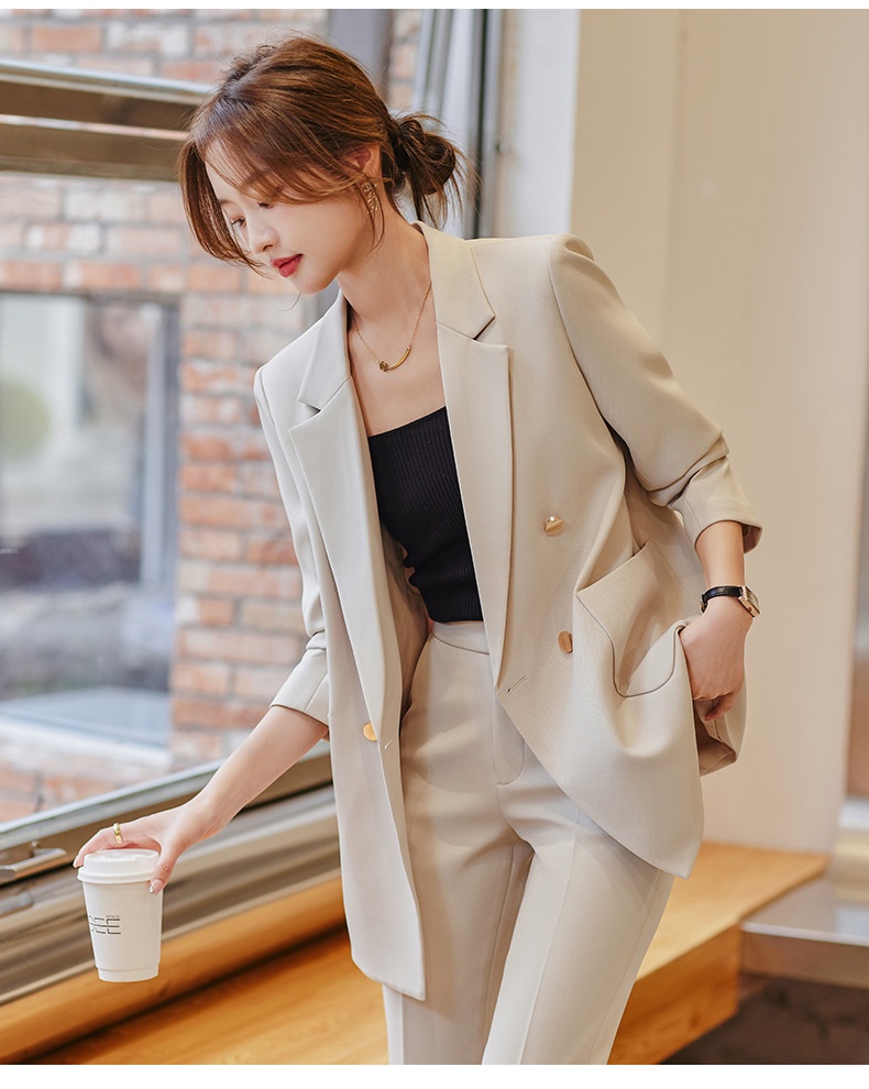 GraceChic Blazer mit Rückenschlitz für Damen, Frühjahr 2023 – Neuer Stil, lässig-locker, eleganter Göttinnen-Look_voghion.com