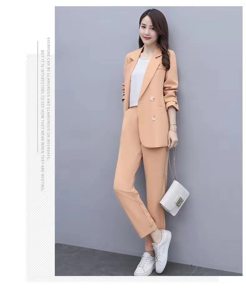 GraceChic Plus MM2025 Set For Women New Korean Style Spring And Autumn Casual Elegant Fashion Professional Loose Large Size Suit_voghion.com