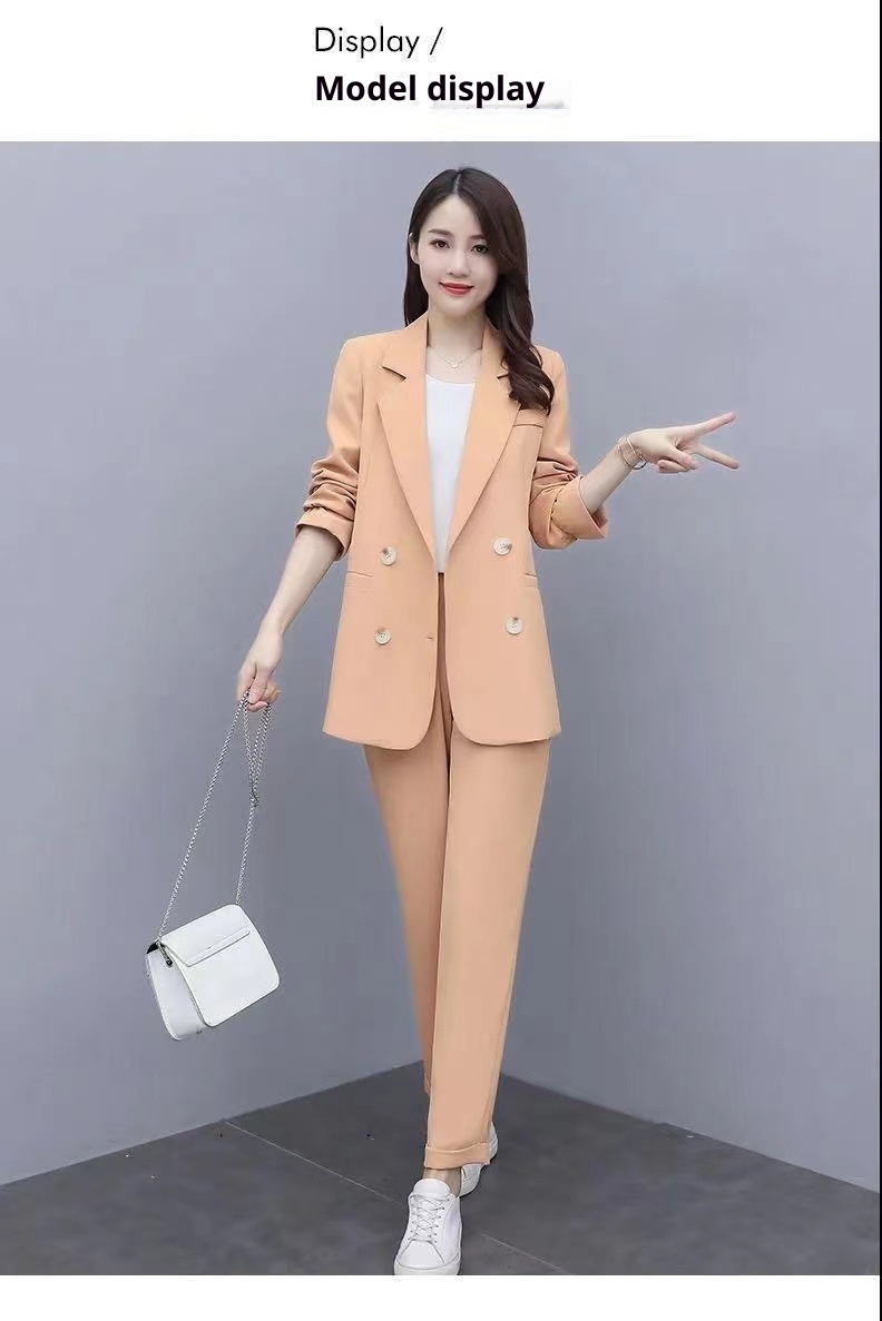 GraceChic Plus MM2025 Set For Women New Korean Style Spring And Autumn Casual Elegant Fashion Professional Loose Large Size Suit_voghion.com