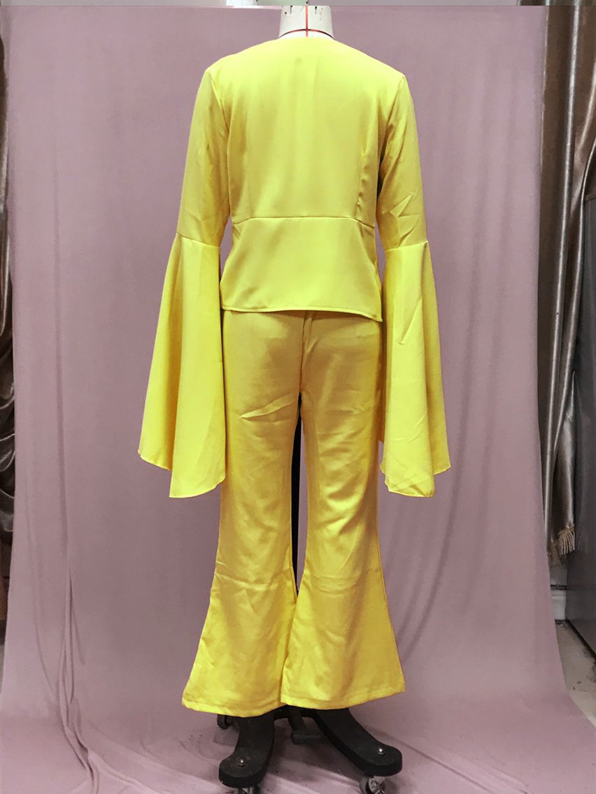 GraceChic 2025 New Goddess Style Elegant Fashion Blazer Jacket High Waist Flared Pants Two-Piece Set For Women_voghion.com