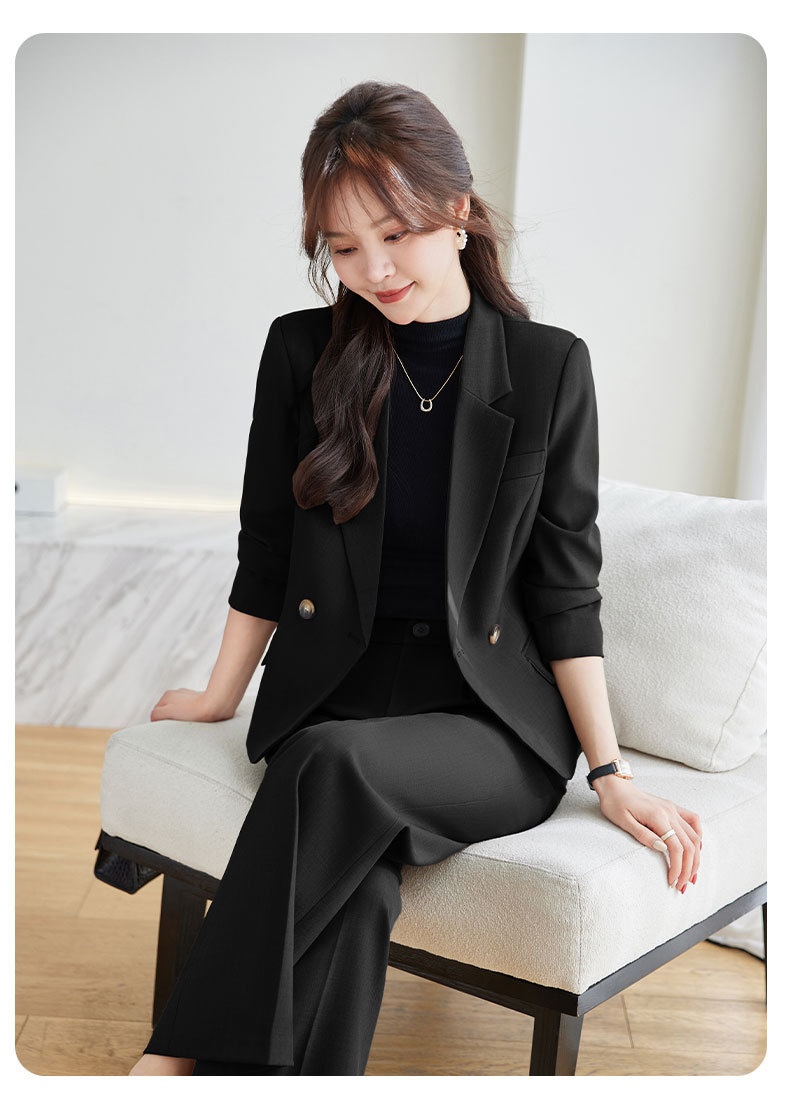 GraceChic Frühjahr/Herbst 2024 Neuer Petite-Short-Anzug für Damen, kleiner Blazer mit weit geschnittener Hose, zweiteiliges Set für den täglichen Weg zur Arbeit_voghion.com