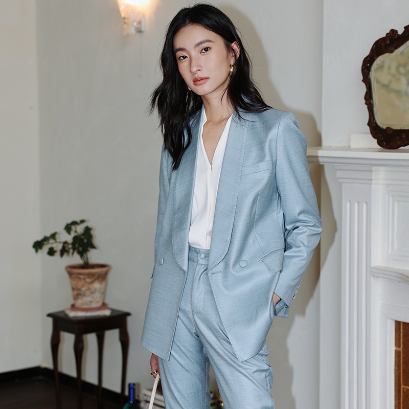 GraceChic 2023 Saldi Blazer da donna Primavera Autunno Moda britannica Elegante stile dea Completo professionale_voghion.com