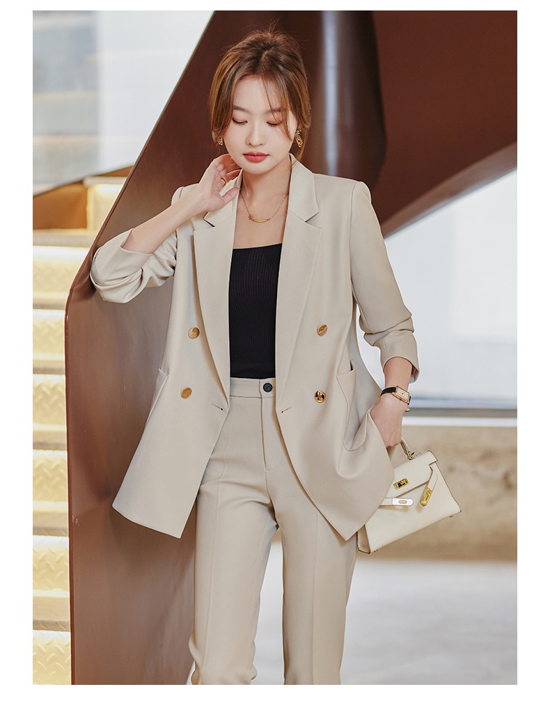 GraceChic Blazer mit Rückenschlitz für Damen, Frühjahr 2023 – Neuer Stil, lässig-locker, eleganter Göttinnen-Look_voghion.com