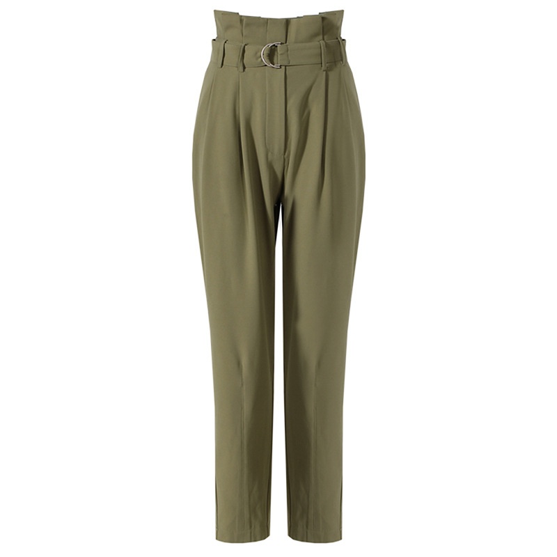 GraceChic 2023 Spring New Women's Suit Elegant Top High Waist Casual Wide Leg Pants Fashion Workwear Two-Piece Set_voghion.com