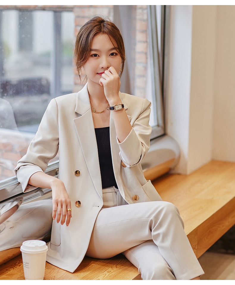 GraceChic Blazer mit Rückenschlitz für Damen, Frühjahr 2023 – Neuer Stil, lässig-locker, eleganter Göttinnen-Look_voghion.com