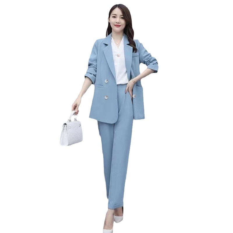 GraceChic Plus MM2025 Set For Women New Korean Style Spring And Autumn Casual Elegant Fashion Professional Loose Large Size Suit_voghion.com