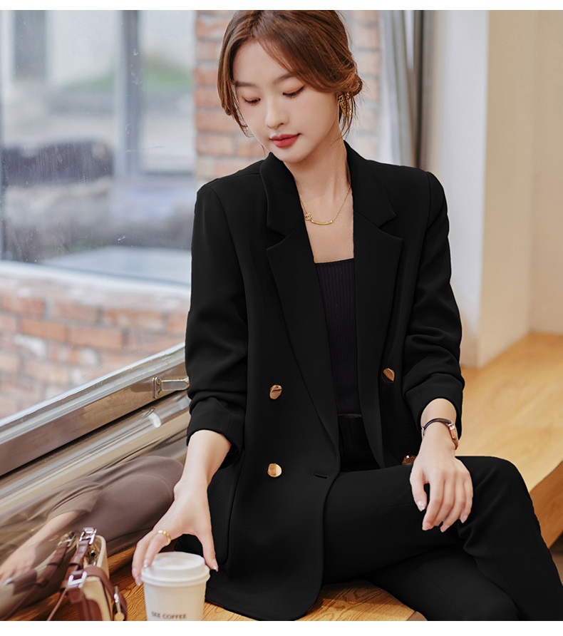 GraceChic Blazer mit Rückenschlitz für Damen, Frühjahr 2023 – Neuer Stil, lässig-locker, eleganter Göttinnen-Look_voghion.com