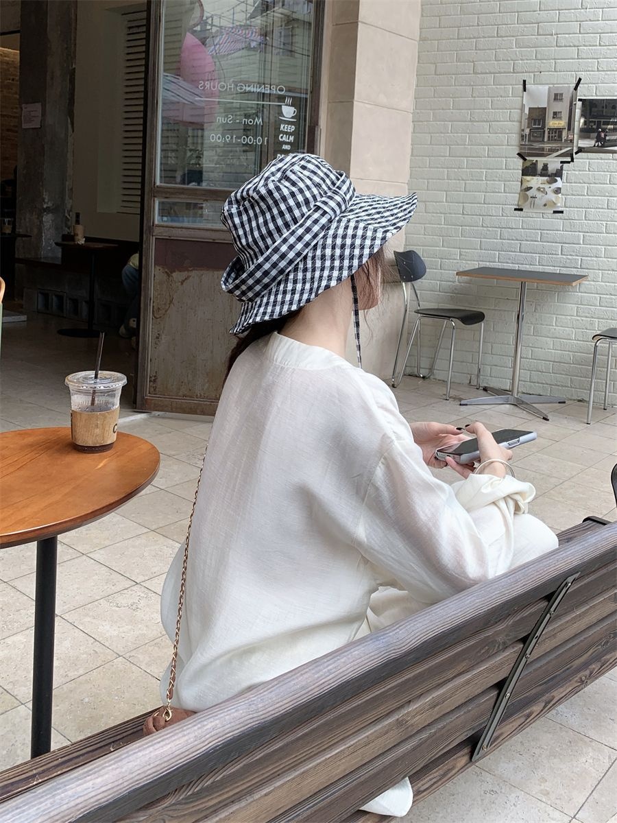 GraceChic 2025 Autunno Donna Stile Lazy Camicia a Maniche Lunghe con Scollo a V e Pantaloni Casual a Vita Alta Set Due Pezzi_voghion.com