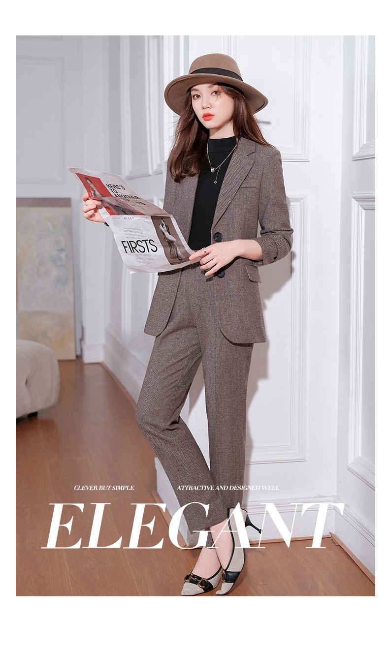 GraceChic High-end Wool Blazer Professional Wear, Elegant Goddess Style, Thickened Plus Size Suit For Work_voghion.com