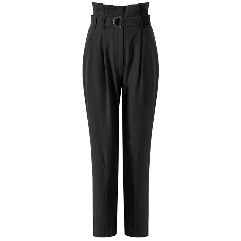 GraceChic 2023 Spring New Women's Suit Elegant Top High Waist Casual Wide Leg Pants Fashion Workwear Two-Piece Set_voghion.com