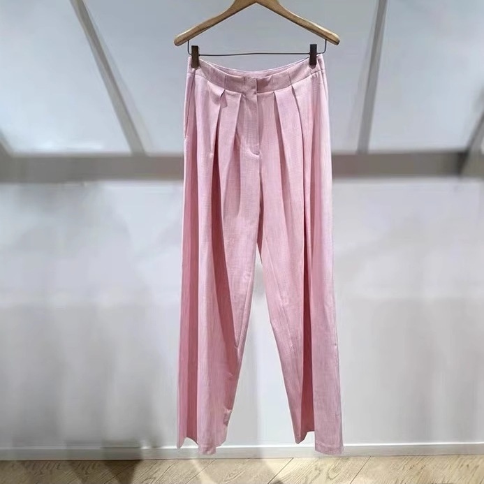 GraceChic French Style Niche 2025 Set blazer rosa Dopamine alla moda + pantaloni a pieghe per l'inizio dell'autunno_voghion.com