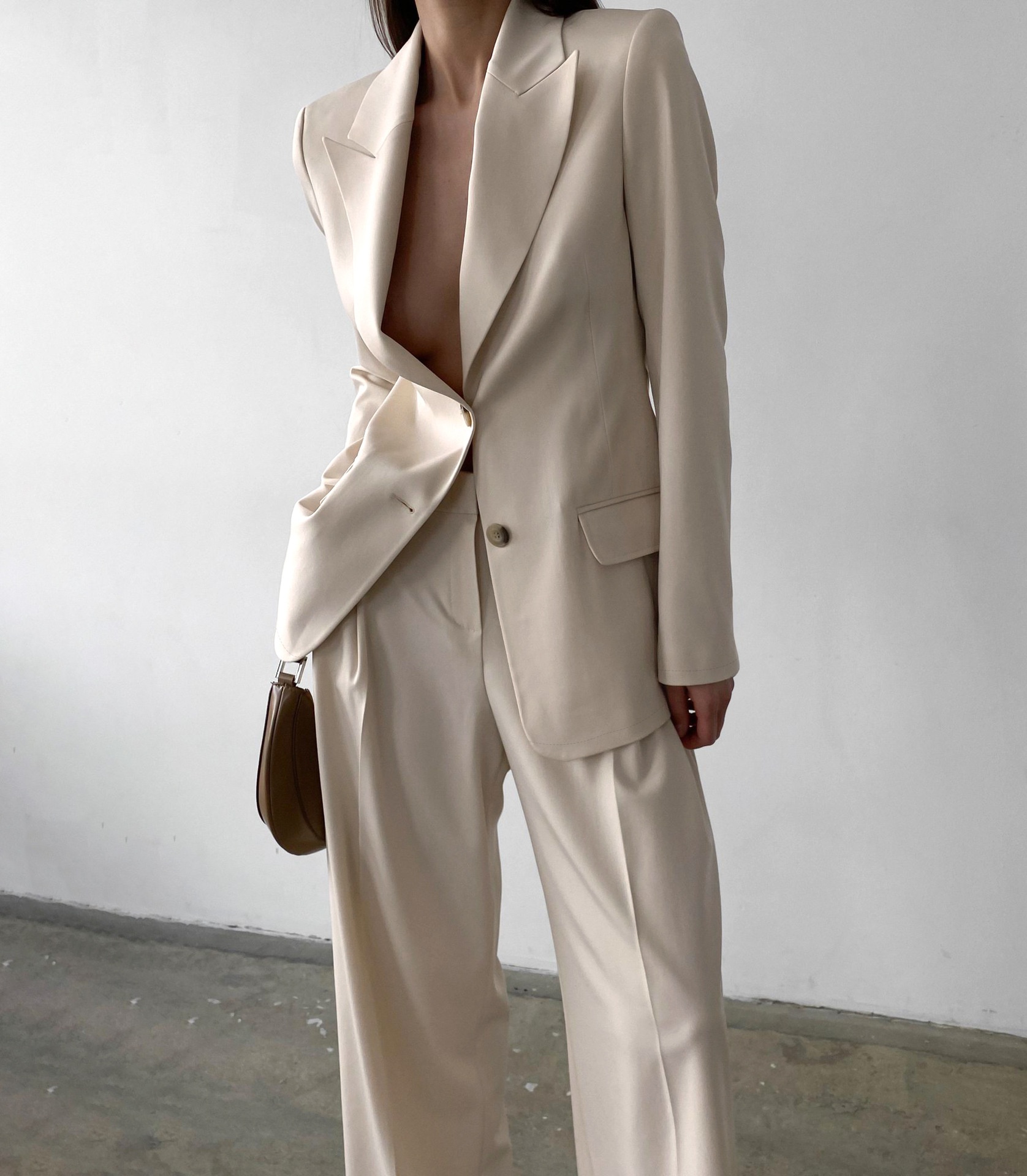 GraceChic Cross-Border Fashion Casual Loose Slimming Blazer Commuter Straight-Leg Pants Women's Clothing 2025 Autumn Winter New_voghion.com