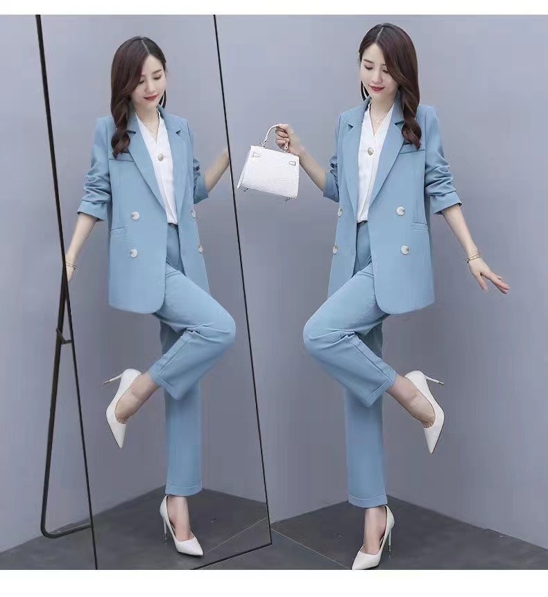 GraceChic Plus MM2025 Set For Women New Korean Style Spring And Autumn Casual Elegant Fashion Professional Loose Large Size Suit_voghion.com