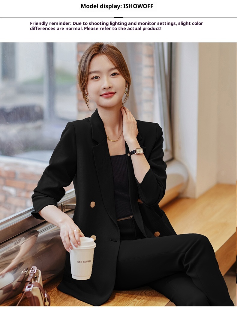 GraceChic Blazer mit Rückenschlitz für Damen, Frühjahr 2023 – Neuer Stil, lässig-locker, eleganter Göttinnen-Look_voghion.com