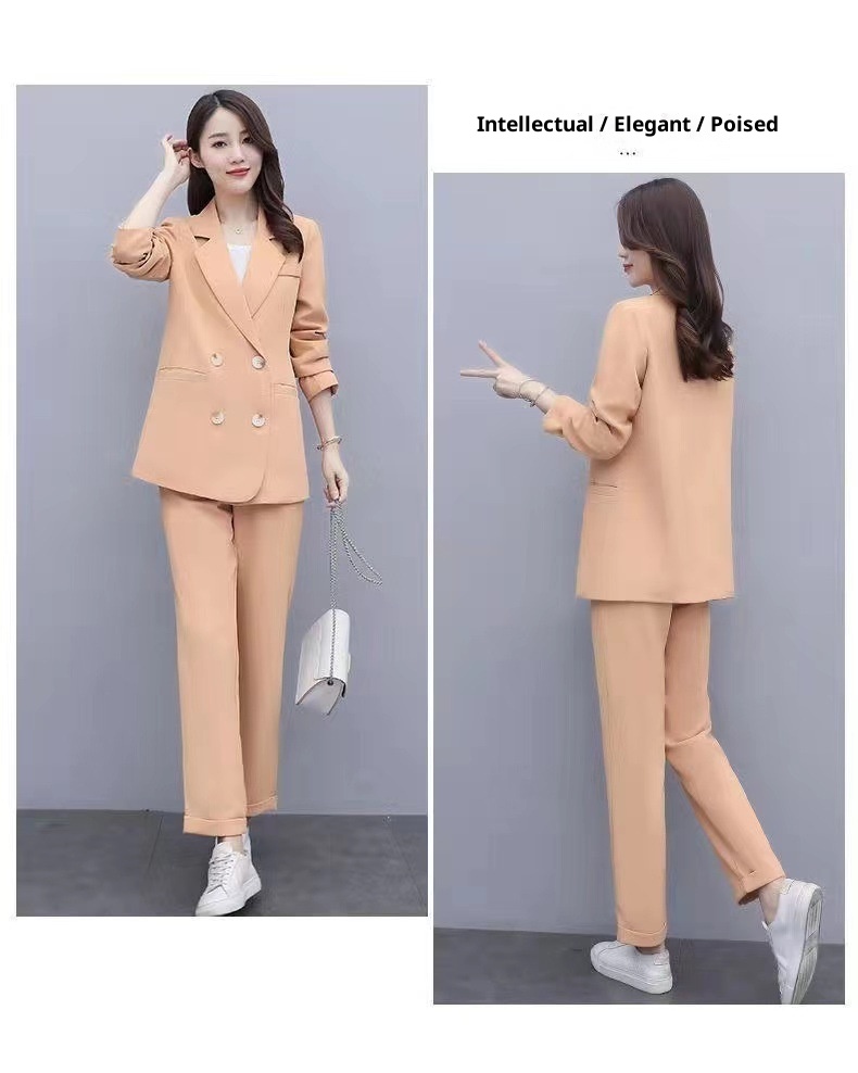 GraceChic Plus MM2025 Set For Women New Korean Style Spring And Autumn Casual Elegant Fashion Professional Loose Large Size Suit_voghion.com