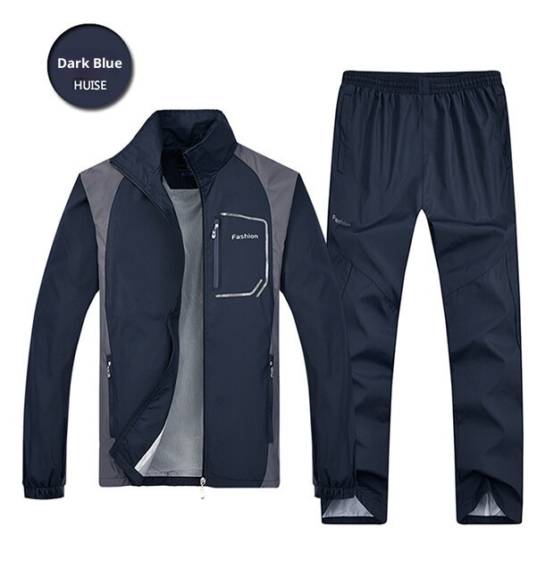 001 Herren-Sportbekleidung für Frühling und Herbst, Sweatshirt, modisch, lässig, langärmelig, Laufanzug_voghion.com