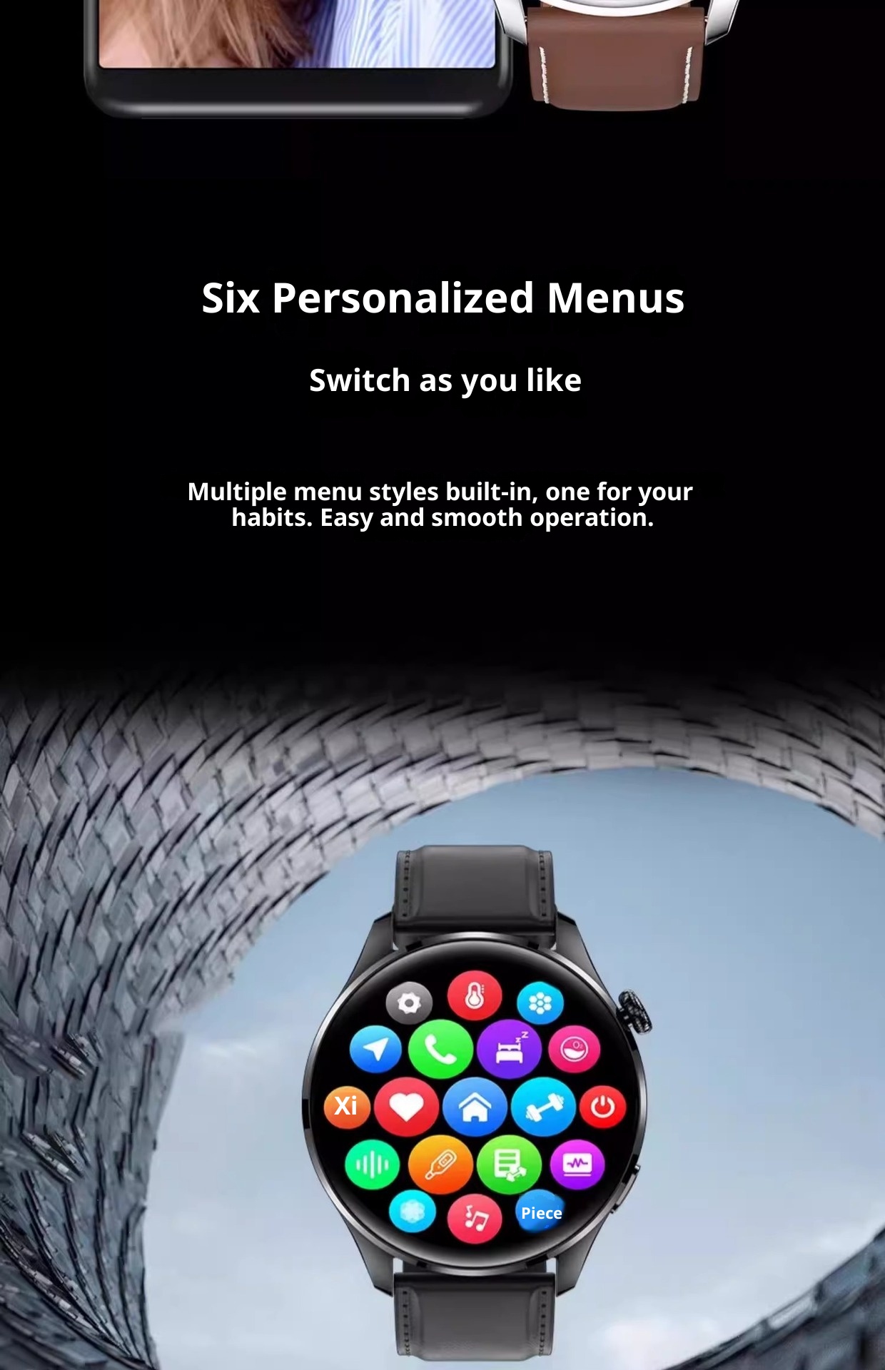 2025 New Huaqiangbei Smart Watch Black Technology Heart Rate Blood Pressure Bluetooth Call Payment Sports Waterproof_voghion.com