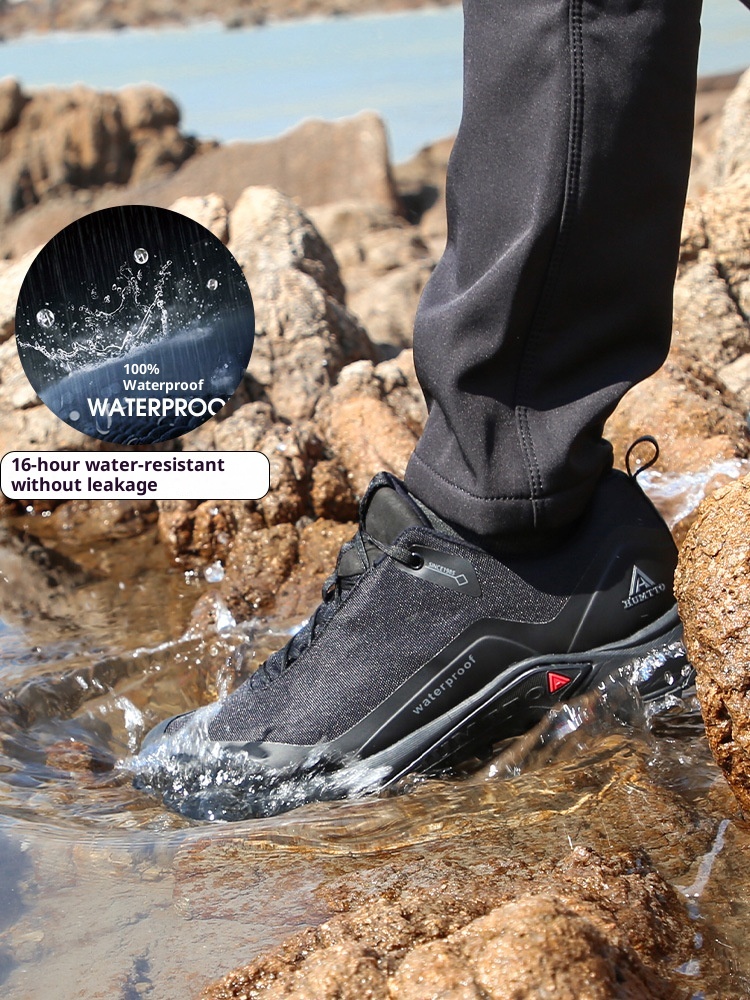 Chaussures ShoeGlobe Hantu imperméables pour hommes, légères et respirantes, idéales pour l'été, les jours de pluie, antidérapantes et amortissantes pour le sport et la randonnée en extérieur. Idéales pour l'été, les activités de plein air et les journées pluvieuses._voghion.com