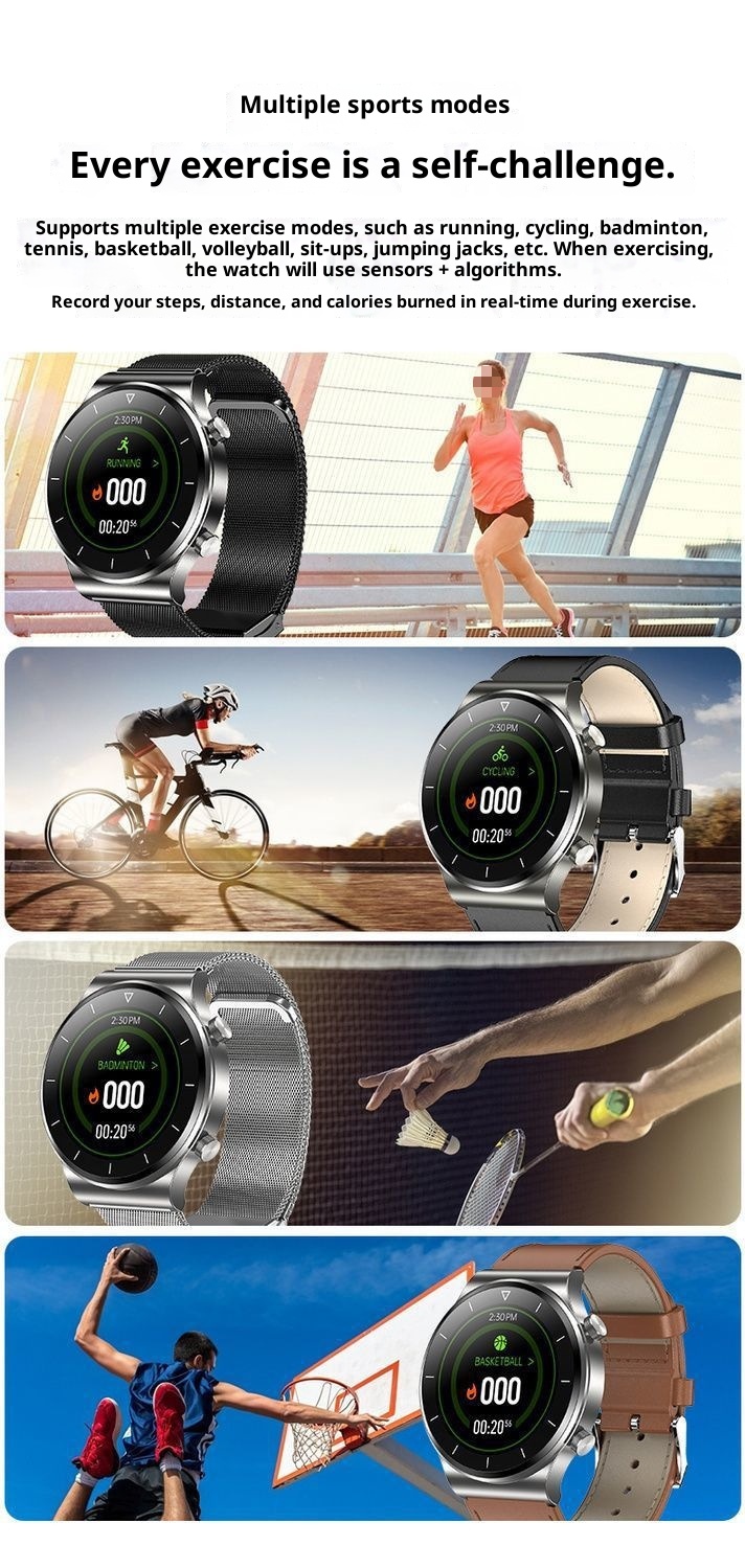 Huaqiangbei GT9 Smart Watch Multi-Function Call Answering NFC Waterproof Sports Bracelet_voghion.com
